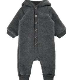 Køredragt m. Hætte - Uld - Anthracite Melange|Mikk-Line New