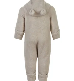 Køredragt m. Hætte - Uld - Melange Offwhite|Mikk-Line Online