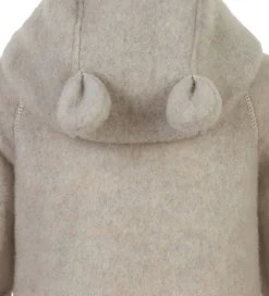 Køredragt m. Hætte - Uld - Melange Offwhite|Mikk-Line Online