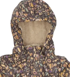 Regndragt m. For - PU - Raisin m. Blomster|Mikk-Line Sale