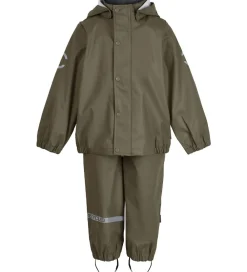 Regntøj - Recycled - PU - Dusty Olive|Mikk-Line Hot