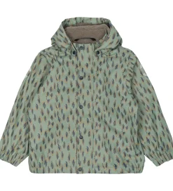 Regntøj m. Fleece - PU - Iceberg Green|Mikk-Line New