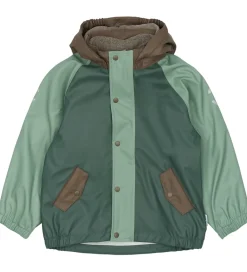 Regntøj m. Fleece/Seler - PU - 3i1 - Balsam Green|Mikk-Line Best