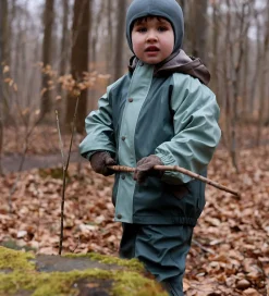 Regntøj m. Fleece/Seler - PU - 3i1 - Balsam Green|Mikk-Line Best