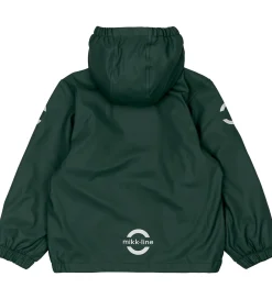 Regntøj m. Fleece/Seler - PU - Recycled - Darkest Spro|Mikk-Line New