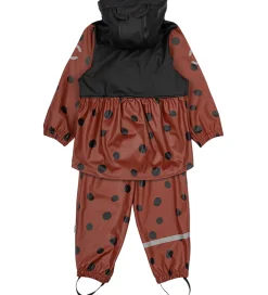 Regntøj m. Seler - PU - Henna m. Mariehøne|Mikk-Line Best