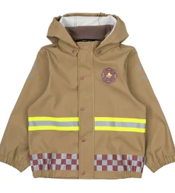 Regntøj m. Seler - PU - Kelp m. Brandmand|Mikk-Line New