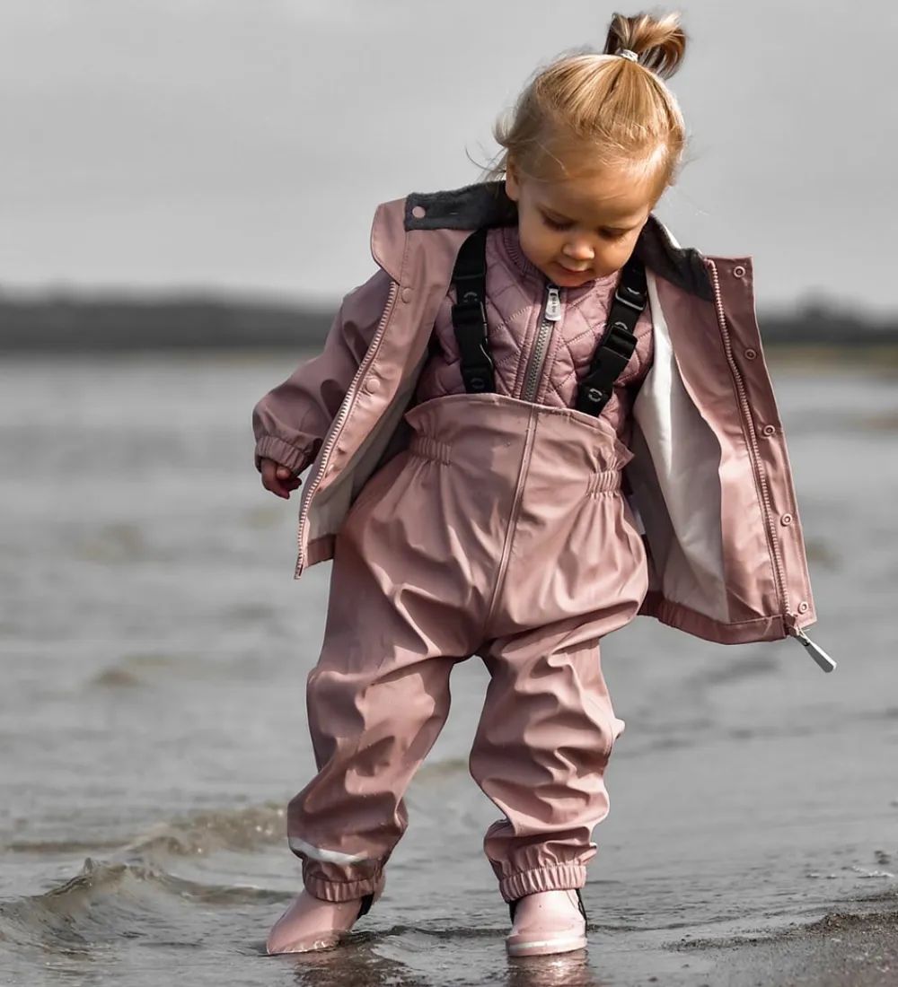 Regntøj m. Seler - PU - Recycled - Burlwood|Mikk-Line Best