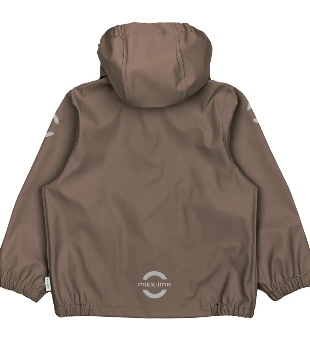 Regntøj m. Seler - PU - Chocolate Chip|Mikk-Line Outlet