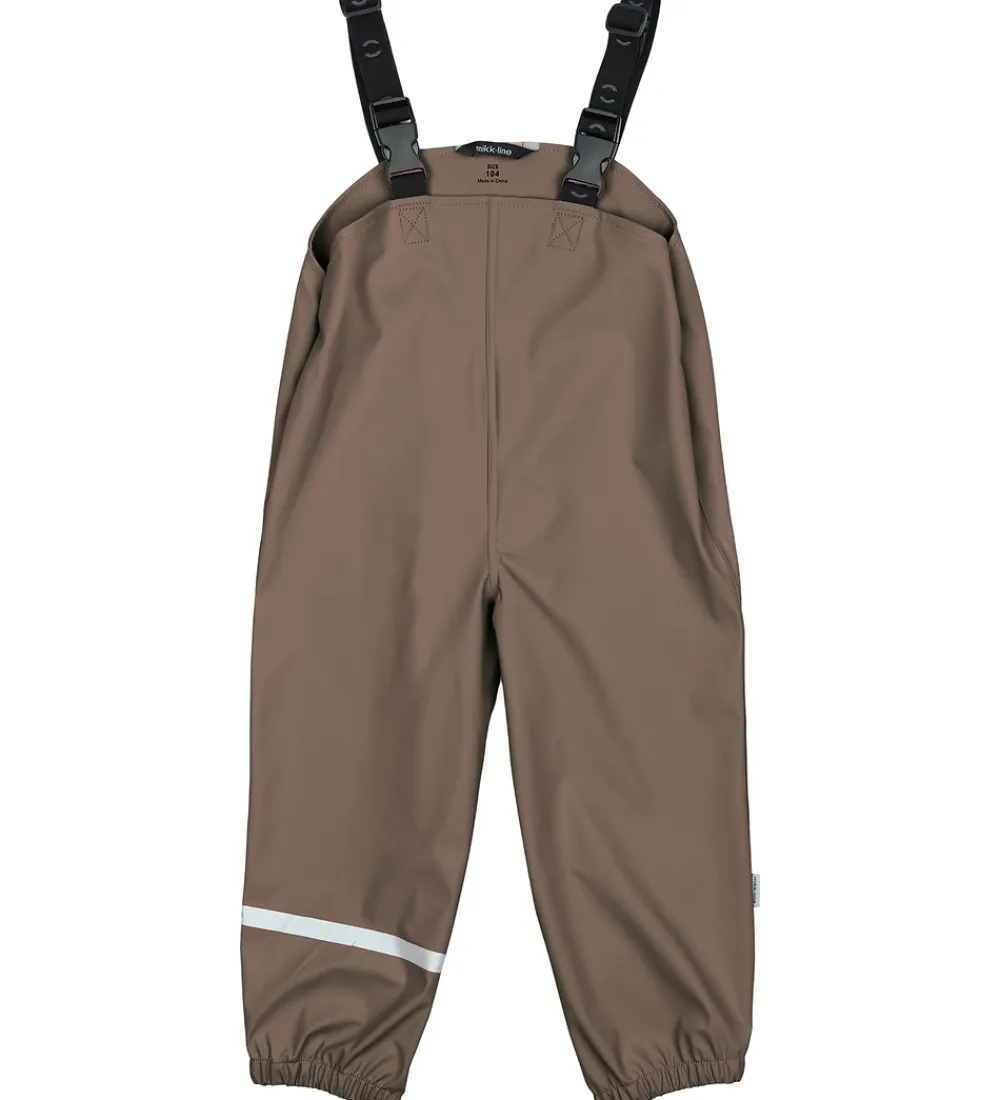 Regntøj m. Seler - PU - Chocolate Chip|Mikk-Line Outlet