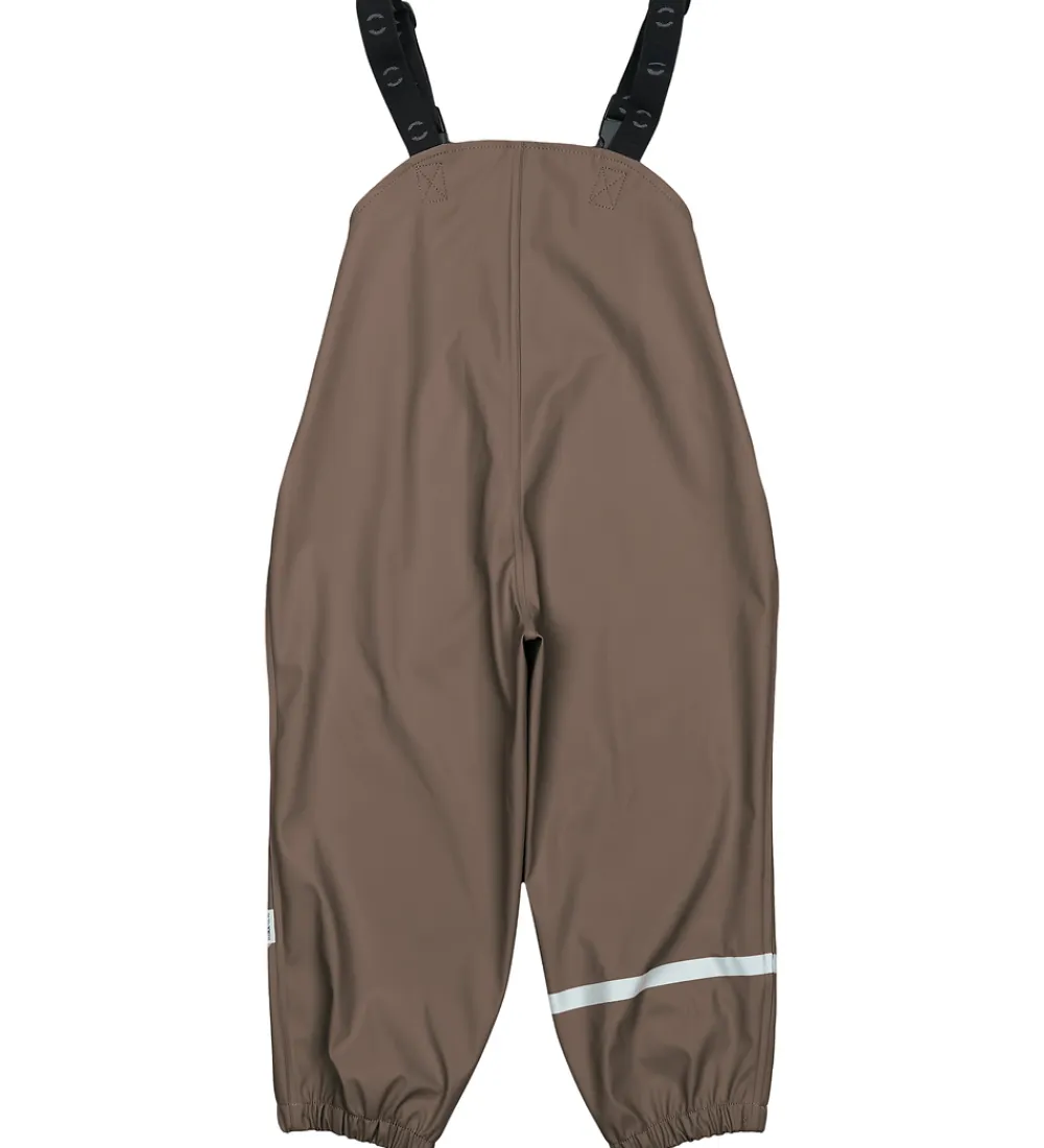 Regntøj m. Seler - PU - Chocolate Chip|Mikk-Line Outlet