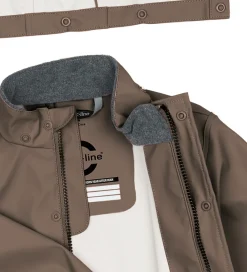 Regntøj m. Seler - PU - Chocolate Chip|Mikk-Line Outlet