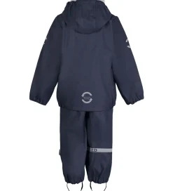 Regntøj m. Seler - PU - Recycled - Blue Nights|Mikk-Line Discount