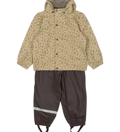 Regntøj m. Seler/Fleece - PU - Cornstalk|Mikk-Line Sale