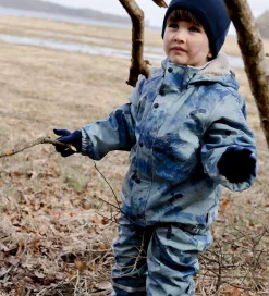 Regntøj m. Seler/For - Blue Nights m. Bjerge|Mikk-Line