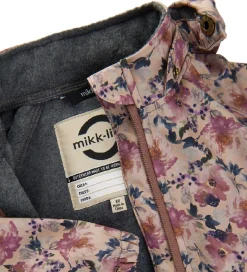 Softshelljakke m. Fleece - Recycled - Nougat m. Blomst|Mikk-Line New