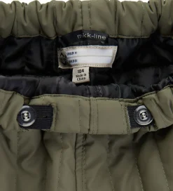 Termobukser - Duvet - Coated - Dusty Olive|Mikk-Line Sale