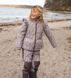 Termotøj - Cloud Gray m. Blomster/Flæser|Mikk-Line Clearance