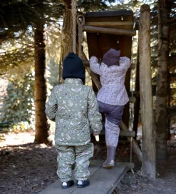 Termotøj - Cloud Gray m. Blomster/Flæser|Mikk-Line Clearance