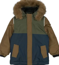 Vinterjakke - Olive Night/Navy|Mikk-Line