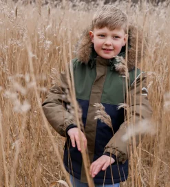 Vinterjakke - Olive Night/Navy|Mikk-Line