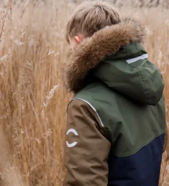 Vinterjakke - Olive Night/Navy|Mikk-Line