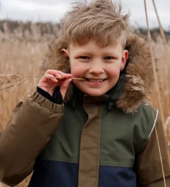 Vinterjakke - Olive Night/Navy|Mikk-Line