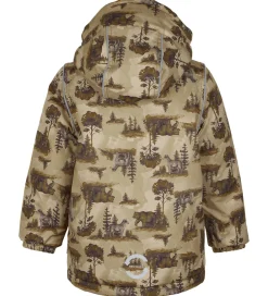 Vinterjakke - Recycled - Kelp m. Print|Mikk-Line Outlet