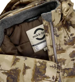 Vinterjakke - Recycled - Kelp m. Print|Mikk-Line Outlet