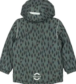 Vinterjakke - Recycled - Balsam Green m. Print|Mikk-Line