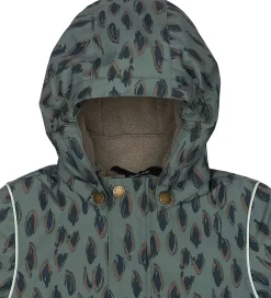 Vinterjakke - Recycled - Balsam Green m. Print|Mikk-Line