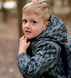 Vinterjakke - Recycled - Balsam Green m. Print|Mikk-Line