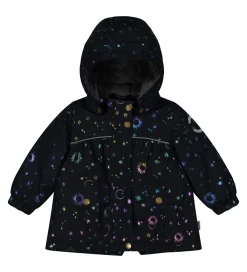 Vinterjakke - Recycled - Dark Navy m. Print|Mikk-Line Sale