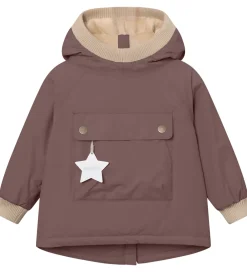 Vinterjakke - MatBaby Wen Fleece Anorak - Peppercorn|Mini A Ture Discount