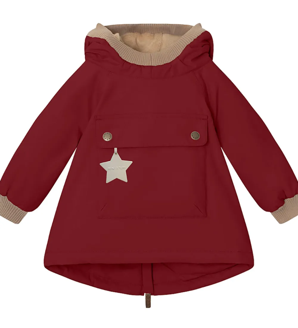 Vinterjakke - Babywen Fleece - Red Marlot|Mini A Ture