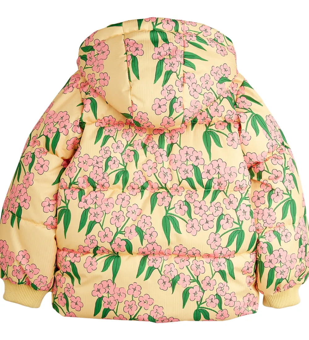 Dynejakke - Alpine Flowers - Gul|Mini Rodini Hot