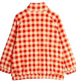 Fleecejakke - Gingham - Rød/Hvidternet|Mini Rodini Clearance