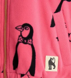 Fleecejakke - Penguin - Pink|Mini Rodini