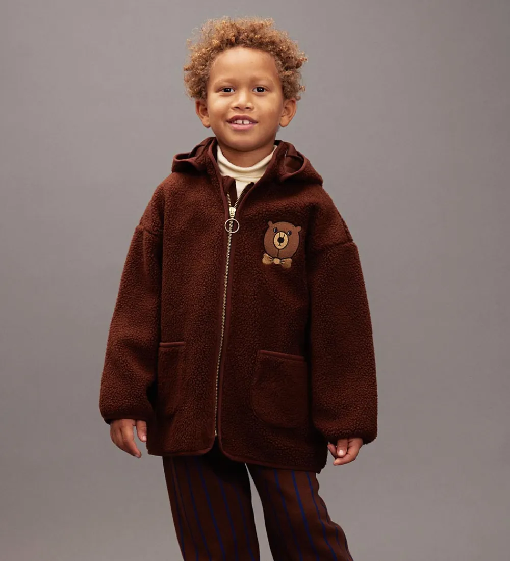 Fleecejakke - Bear - Brun|Mini Rodini Hot