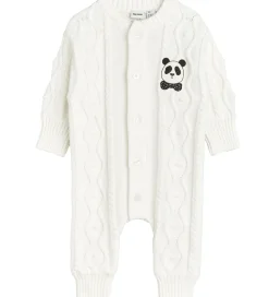 Heldragt - Strik - Off White m. Panda|Mini Rodini Online