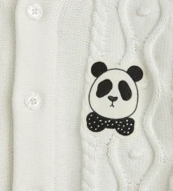 Heldragt - Strik - Off White m. Panda|Mini Rodini Online