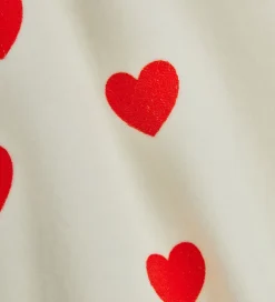 Kjole - Velour - Hearts - Hvid|Mini Rodini Hot