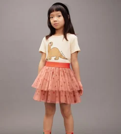 Nederdel - Tyl - Pink m. Prikker|Mini Rodini Clearance