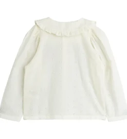 Skjorte - Strawberry Schiffli - Hvid|Mini Rodini Hot