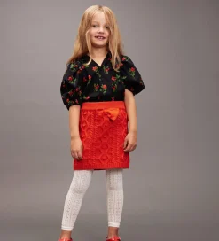 Skjortebluse - Sort m. Tyttebær|Mini Rodini Sale