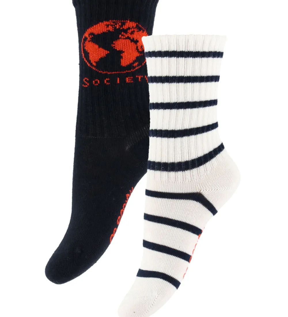 Strømper - 2-pak - Society - Blå|Mini Rodini Best