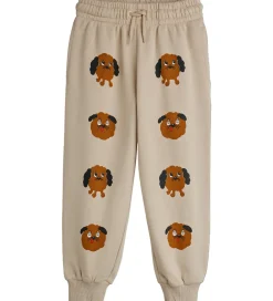 Sweatpants - Doggies - Beige|Mini Rodini Clearance