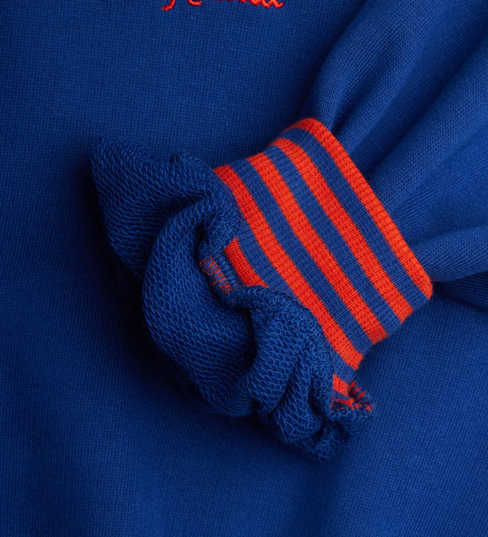 Sweatshirt - Striped Earth - Blå|Mini Rodini