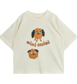 T-shirt - Doggies - Offwhite|Mini Rodini Discount