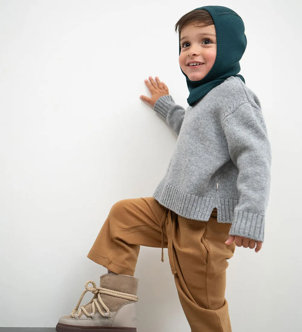 Elefanthue - 1-lags - Rib - Uld - Alephant - Ocean|Minimalisma